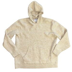 Old Navy Go Recycled Pullover Hoodie Cream Color Women’s L Cozy Comfortable